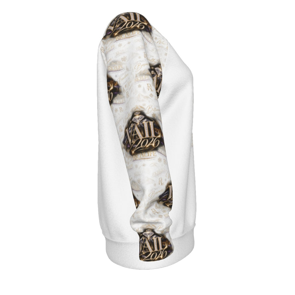 All-Over Print Women's Raglan Sleeve Sweatshirt