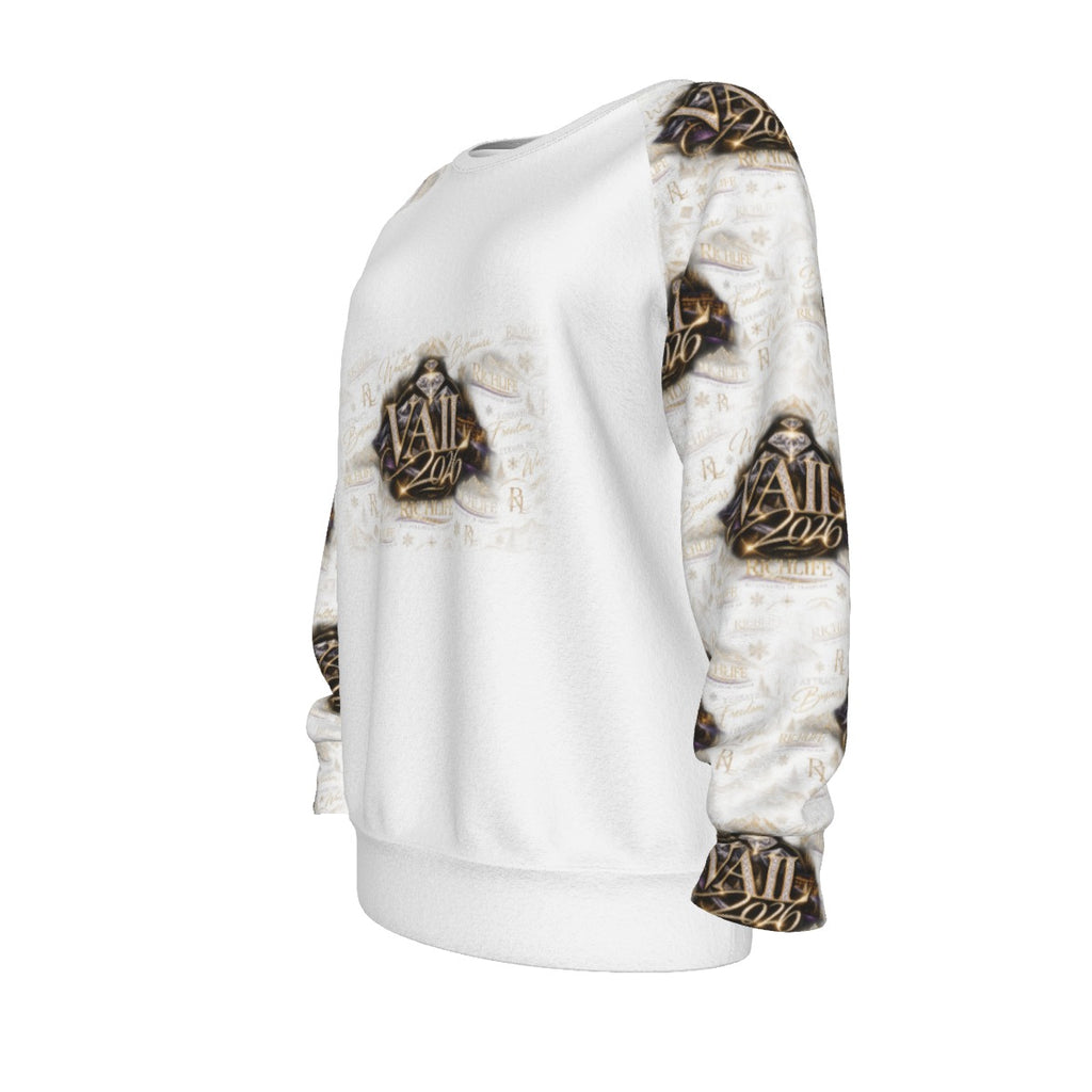 All-Over Print Women's Raglan Sleeve Sweatshirt