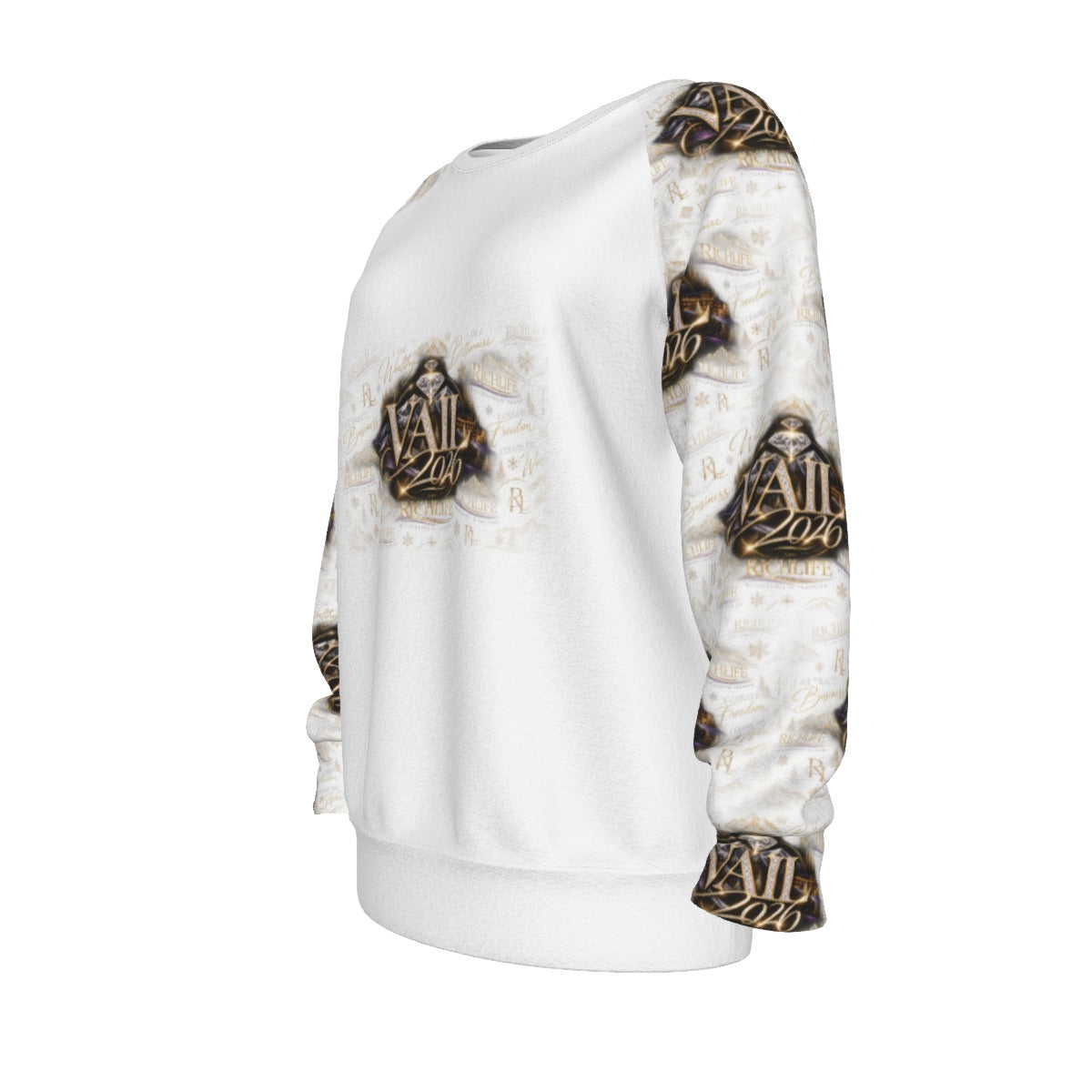 All-Over Print Women's Raglan Sleeve Sweatshirt