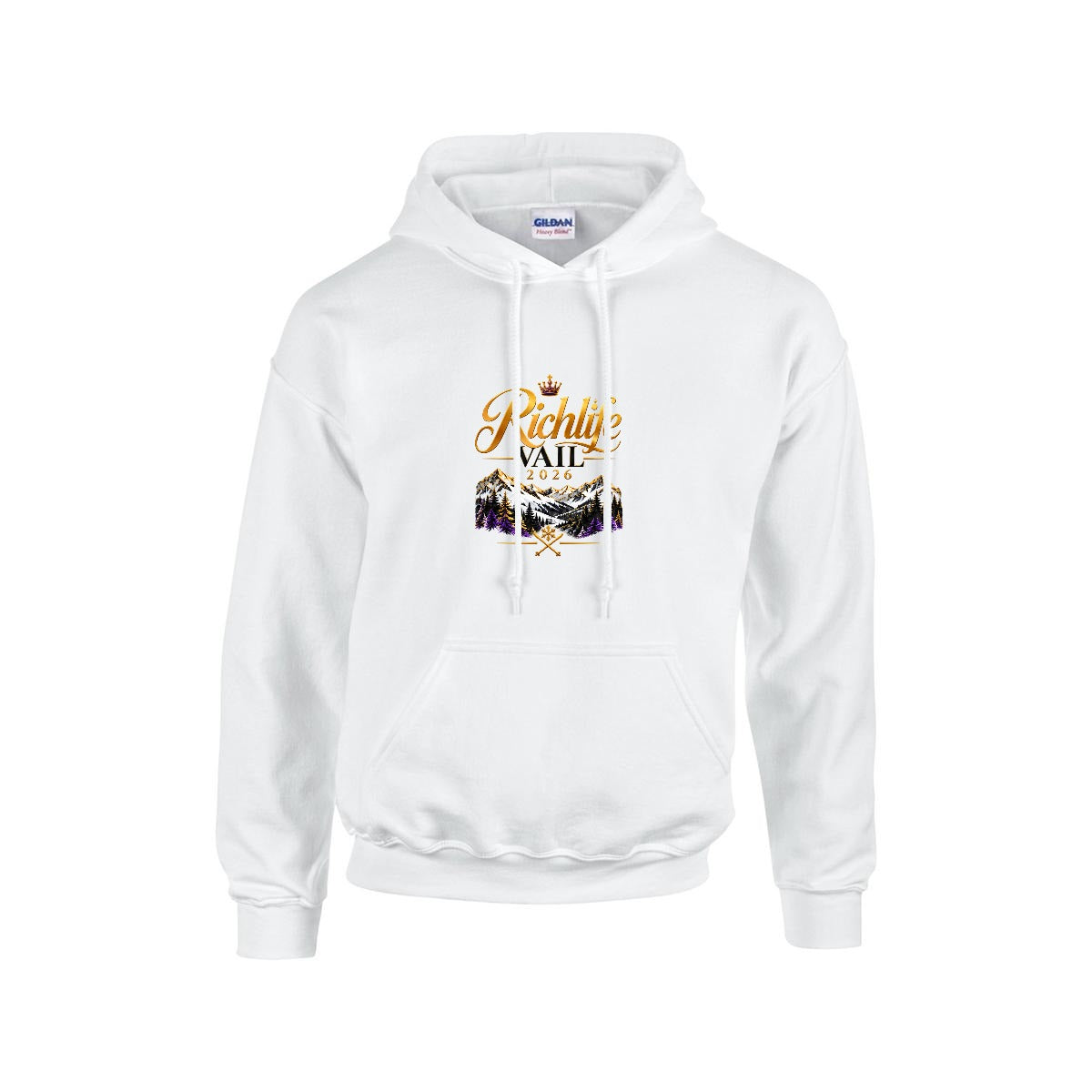 Men's Hoodie Printed in USA |Gildan 18500 Double DTF